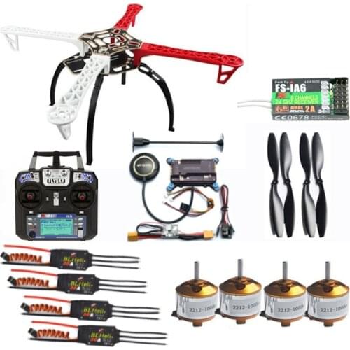 F450 Quadcopter Frame Drone Kit+2212 920KV/1000KV Motor+BLheli 30A ESC+9450/1045 Prop+APM+Remote control with receiver DIY