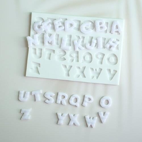 Letter Shape Silicone Mold Fondant Cake Decorating Mould Sugarcraft Chocolate Baking Tools Kitchenware For Cakes Gumpaste