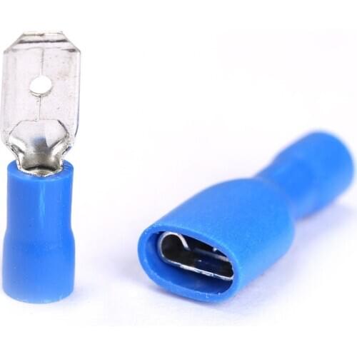 50x Male+50x Female Spade Blade Connectors Insulated Wire Crimp Terminals Insulated Electrical Wire Terminals Crimp Connector