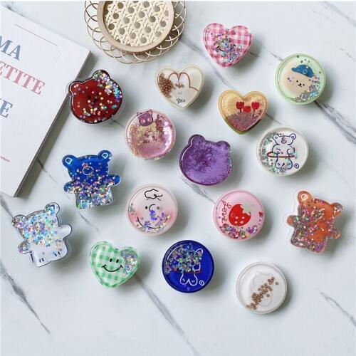 Cute cartoon bracket universal mobile phone seat bracket extension bracket and iPhone XR Samsung mobile phone