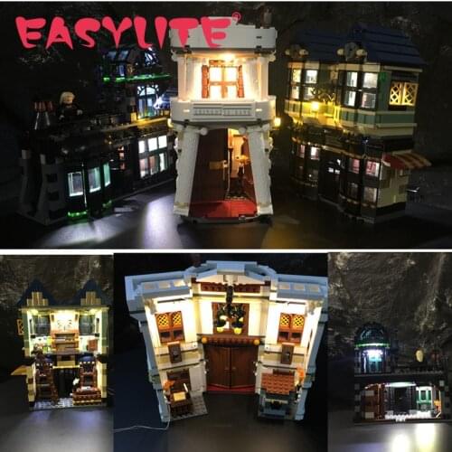 LED Light Set For 10217 75978 Diagonal Alley DIY Toys Blocks Bricks Only Lighting Kit Not Include Model