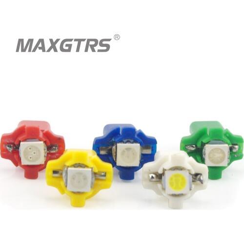 10X Auto T5 B8.3D LED Car 1 LED T5 B8.3 5050 12V BAX10S Speedo Bulb Dashboard Instrument Light Source Side Interior Lighting