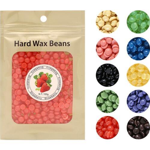 25g Depilatory Wax Beans All Types Skin Beauty Hot Film Hard Wax Pellet Removal Bikini Face Legs Arm No Strip Cream Wax Beans