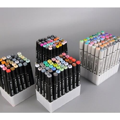 High Quality 30/36/40/48 Slots Marker Pen Storage Holder Brush Pencil Rack Table Stand Organizer Multifunction Tool