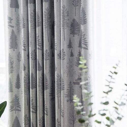 Modern Boutique Curtains for Living Dining Room Bedroom Simple Point Jacquard Shade Cloth Curtain Fabric