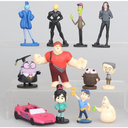 12pcs/set 3-8cm Wreck It Ralph PVC Model Collection Christmas Birthday Party Kids Toys