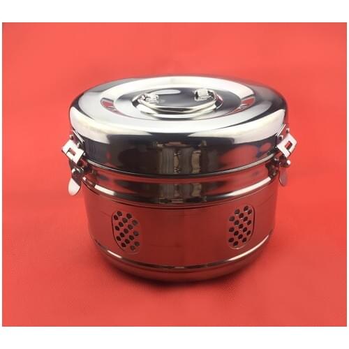 304 stainless steel box case with cover bucket cotton Gauze sterilizing cylinder storage case tank