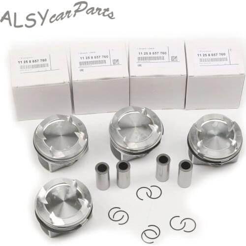 4Pcs STD 82MM Pin 22MM Pistons & Rings For BMW F20 120i M F45 F23 F22 220i F34 320i M F31 320i F36 F32 F33 420i Mini F54 F60 F55