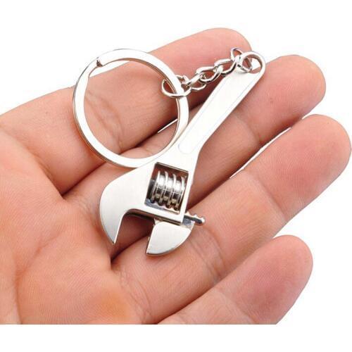 Wrench keychain, Tool charm, Carpenter gift, Mechanic keychain, Spanner keychain, Builder gift, Best Friend gift Fathers Day