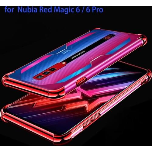 For Nubia Red Magic 6 6 Pro Airbag Case Ultra Thin colorful Soft TPU Silicone Slim Skin Anti-fall Case RedMagic 6 nx669j Cover