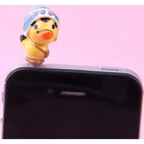 Action Figure random ONE PIECE Karoo Dust plug 2.5cm PVC 3.5mm Universal mobile ornaments collection decoration Model anime