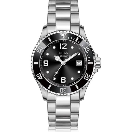 Distinguished Men Quartz Watches Stainless Steel Wristwatches KLAS