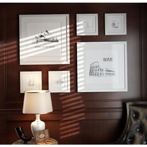 Nordic Black And White London Rome Building Canvas Art Printed Matter Paintings Print Poster Picture Wall Lounge Home Decor