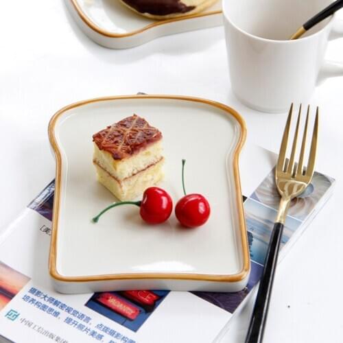 Ceramic Fruits Serving Tray - Cake Dessert Ice Cream Bread Snacks Steak Breakfast Dish Plate