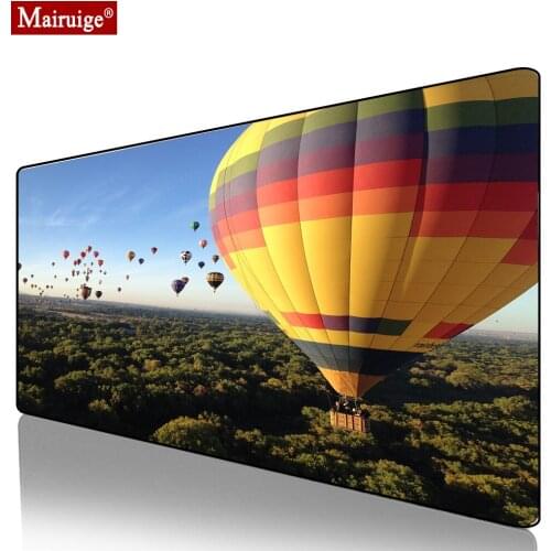 Hot Air Balloon Mouse Pad Large Landscape Colored Mat alfombrilla gaming Turkey MousePad 90x40cm Gaming Accessories Desktop Pad