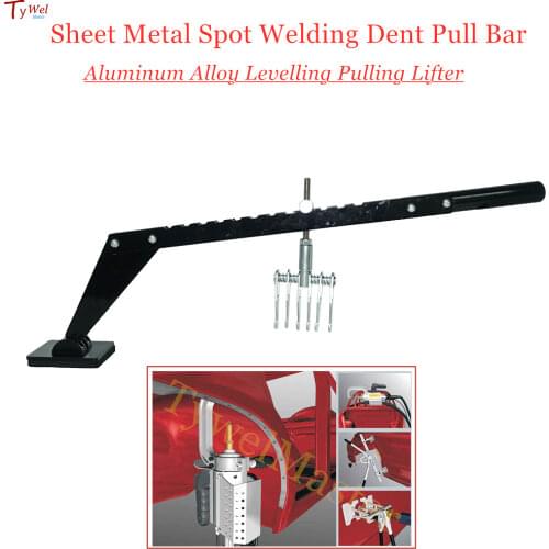 Dent Pull Bar Portable Multi Hook Puller Single Leg Levelling Bar Car Repair Spot Lever Puller 6 Finger Claw Lifter