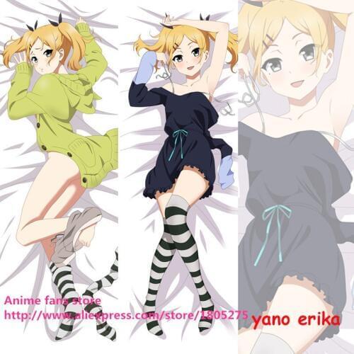 Lovely Japanese Anime Pillowcase Shirobako Yano Erika Cute Pillow Case Sexy decorative Hugging Body Bedding