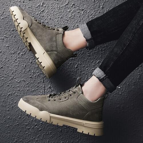 Outdoor fashion wear hot zapatos spring loafers shoes man mens flat black causal boots shoe 2020 safety para casual shose male