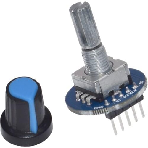 Rotary Encoder Module for Arduino Brick Sensor Development Round Audio Rotating Potentiometer Knob Cap EC11