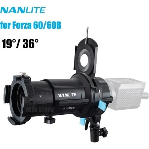 Nanlite PJ-FZ60 19° 36° Spotlight Mount Set Lighting Modifiers Projection Mount for Nanlite Forza 60 60B 60w light Attachment
