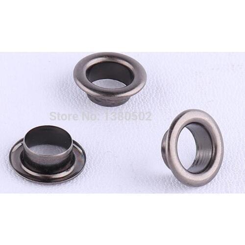 100pcs/lot 13mm outer gunmetal color metal Eyelets with washer for Garment belt bag accessories