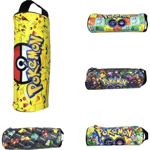Pokemon Pikachu New Large Capacity Pencil Case Boy Girl Pen Case Student Supplies Pencil Bag School Box Pencils Pouch Stationery