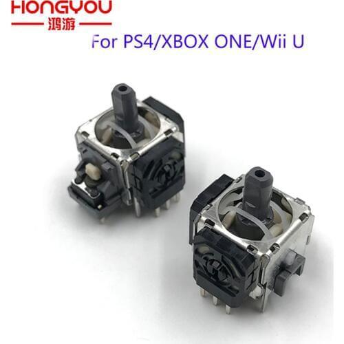 2Pcs Original 3D Analog Stick Joystick for PS4 GamePad Controller Replacement for WiiU Pro Axis Sensor Modu For XBOX ONE