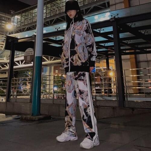 Palm Angels chain full side striped casual mens womens suit