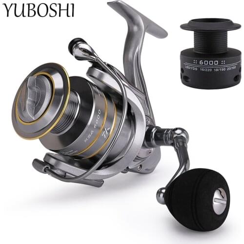 YUBOSHI Brand KSA 1000-7000 Series Spinning Fishing Reel Spinning Wheel 14+1BB Double Spool Fishing Coil