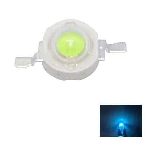 LED Lamp 20PCS High Power Ice Blue 480nm 490nm 1w 3w BULB Flashlight Light Bar