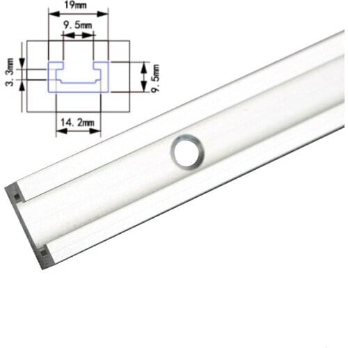Woodworking T-slot Slide Track Aluminium Alloy T-tracks Miter Track for Woodworking Saw/Router Table Workbench Tools Type-19