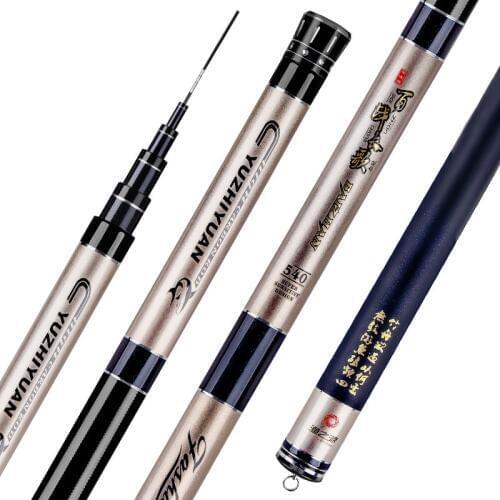 Long Section Carbon Fishing Rod 28Tone Hand Fishing Rod 3.6M-4.5M-5.7M-6.3M Carp Fishing Rod Super Hard and Super light