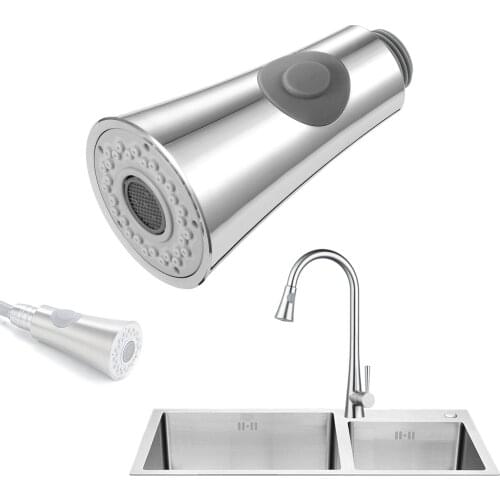 ABS Kitchen Faucet Sprayer Head Universal 1/2" Connection for Flexible Pull Out Hose Kitchen Tap Pull Out Parts Faucet Nozzle