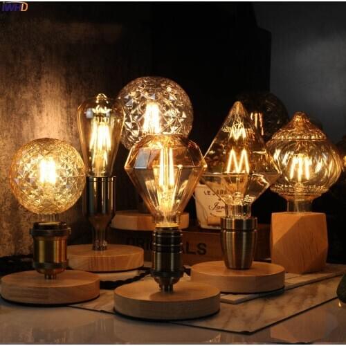 IWHD Ampoule Vintage Retro Lamp Light Bulb LED 4W 220V Warm White 2700K Loft Industrial Decor Lampara Edison Bulb Bombillas