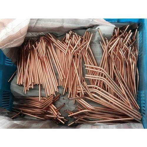 WOWSHINE Economy Stainless Steel Drinking Straw Rose Gold Wholesale 50pcs/lot 6MMX215MM thickness 0.35mm