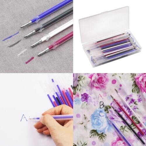 40pcs Heat Erasable Fabric Marking Pens Heat Erase Pens Refills for Quilting/ Sewing/ Dressmaking