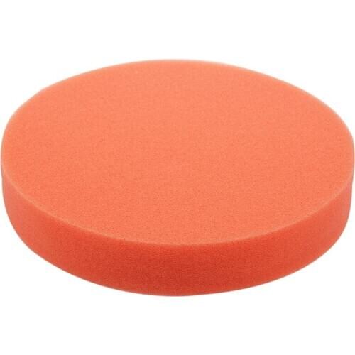 6 inch 150mm Soft Flat Sponge Buffer Polishing Pad Kit For Auto Car Polisher Color:Orange