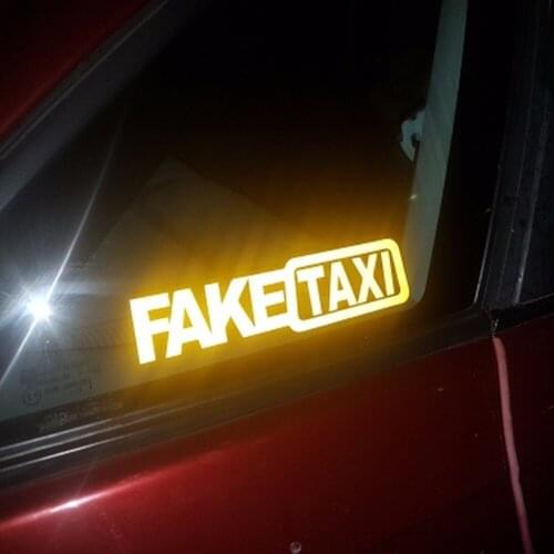 Car Funny FAKE TAXI JDM Reflective Sticker Auto Accessories for LADA VESTA XRAY niva kalina priora granta