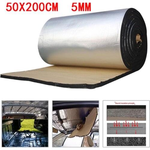 Car Sound Deadener Mat Noise Bonnet Insulation Deadening for Hood Engine Sticker