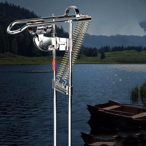 Automatic Stainless Steel Fishing Rod Double Spring Setter Hook Tip-Up Holder Bracket Rack Stand Rod Fishing Pole