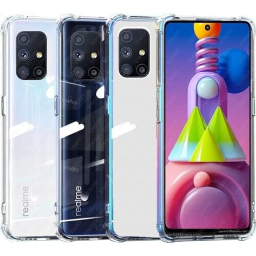 For Samsung Galaxy m51 Case Shockproof Cover For Samsung M51 2020 SM-M515F/DSN Transparent Soft Airbag Phone Coque Shell silicon