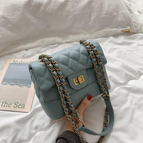 FANTASY New Arrival Trendy Grid Bread Bags For Women Good Quality Chain Handbags Female Messenger Shoulder Crossbady Bags Luxury