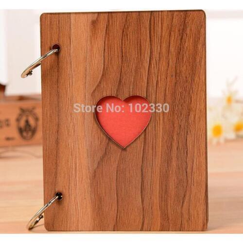 6inch Creative Heart Wood Photo Frame Fashion Graduation Photo Album Frames Ornaments Home Crafts Photo Frames Accessories