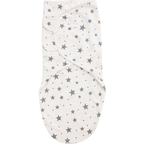 0-3 Months Cotton Baby Swaddle Blanket Soft Sleeping Bags Newborn Envelope Cocoon Wrap Adjustable Swaddle Cute Blanket