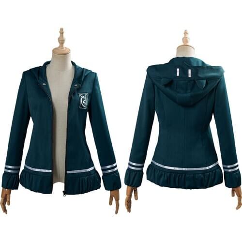 Anime Danganronpa 2 Cosplay Chiaki Nanami Cosplay Costume Adult Uniform Jacket Coat Halloween Carnival Costumes