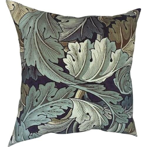 Acanthus By William Morris Pillow Case Home Decorative Floral Vintage Cushion Cover Throw Pillow for Home Polyester Novelty