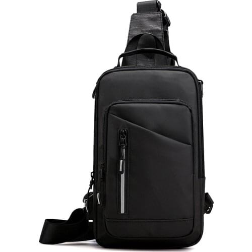 Fashion Nylon Men Chest Bags 2021 New Trendy Crossbody Bag Male Multi-function Casual Travel Anti-theft Bags High Quality Pocket