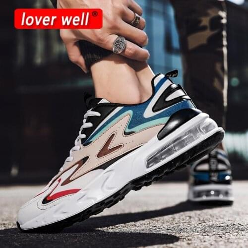 New Arrival Men Running Shoes Outdoor Air Cushion Damping Sport Shoes Good Quality Breathable Wear-Resistant Jogging Men Sneaker