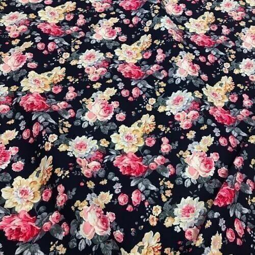 New arrive Rose Cotton Fabric Printed Patchwork Fabric For Sewing wedding Bedding Pillows Blankets Cushions cloth 10M