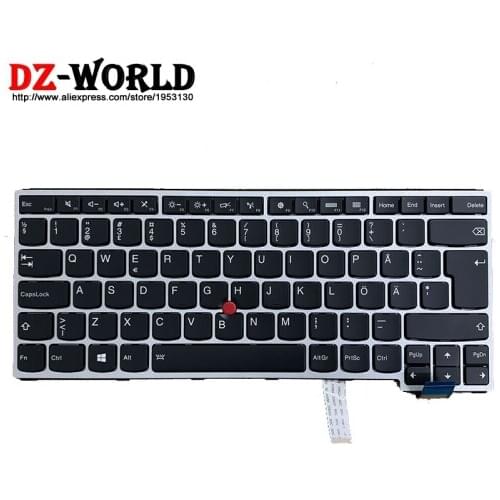 New Silver Swedish Finnish Backlit Keyboard for Lenovo Thinkpad Yoga 460 P40 Yoga S3 Yoga 14 Laptop Teclado 01AV106 01AV143